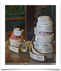 Tickets in ticket office  (Victoria baths) - Richard Nicholls